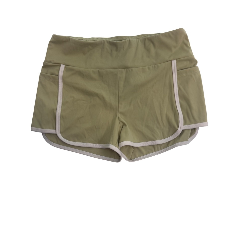Forever‎ 21 Gym Shorts Running Athletic White Trim Pockets Medium